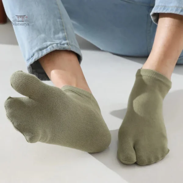 Chaussettes Tabi japonaises colorées