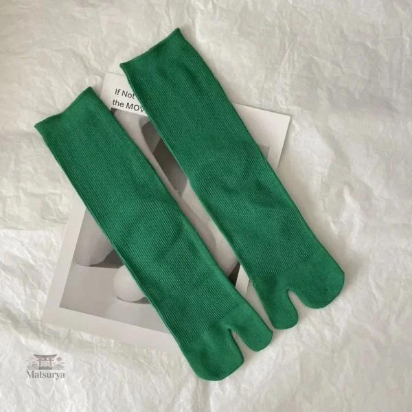 Chaussettes Tabi multicolores en coton doux