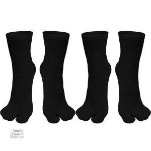 Chaussettes noires Tabi pour un style traditionnel