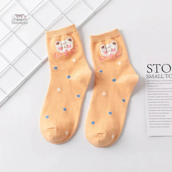 Chaussettes japonaises avec motifs kawaii tendance