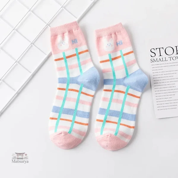 Chaussettes Kawaii colorées pour ajouter du fun à votre look