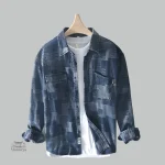 Chemise à carreaux japonaise élégante et stylée