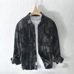 Chemise à carreaux traditionnelle du Japon pour homme