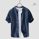 Chemise courte style japonais pour homme
