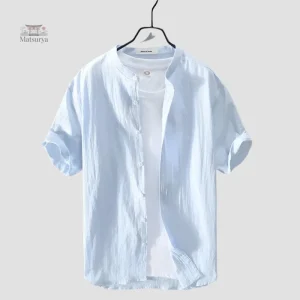 Mode masculine : chemise à manches courtes japonaise