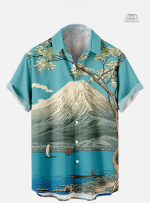 Chemise homme japonaise élégante en tissu léger