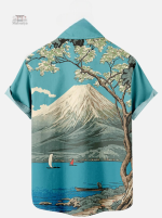 Chemise japonaise pour homme, style chic et moderne