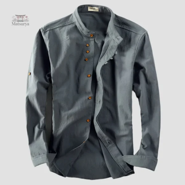 Chemise à col haut, parfaite pour toutes occasions
