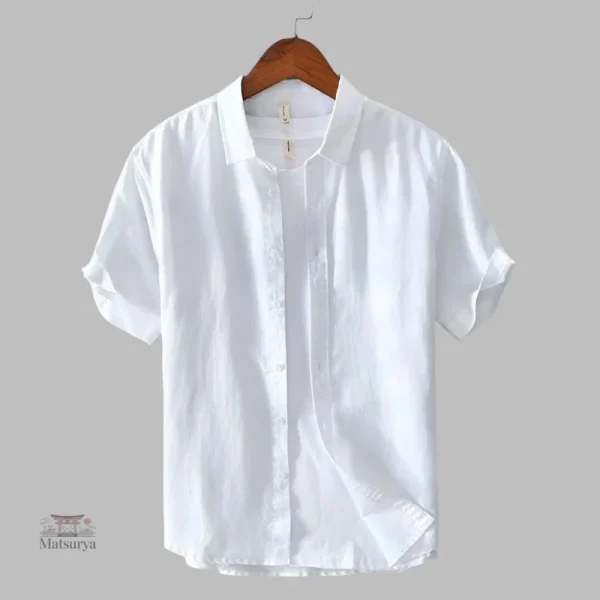 chemise-japonaise-a-manches-courtes-1 Chemise japonaise à manches courtes élégante et confortable