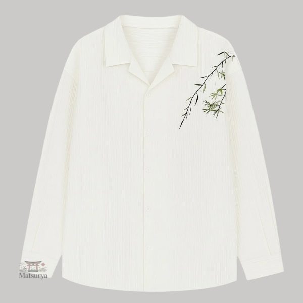 chemise-japonaise-a-plis-bambou-1 Chemise Japonaise à Plis en Bambou