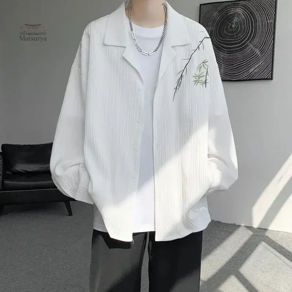 Chemise Bambou avec design à plis
