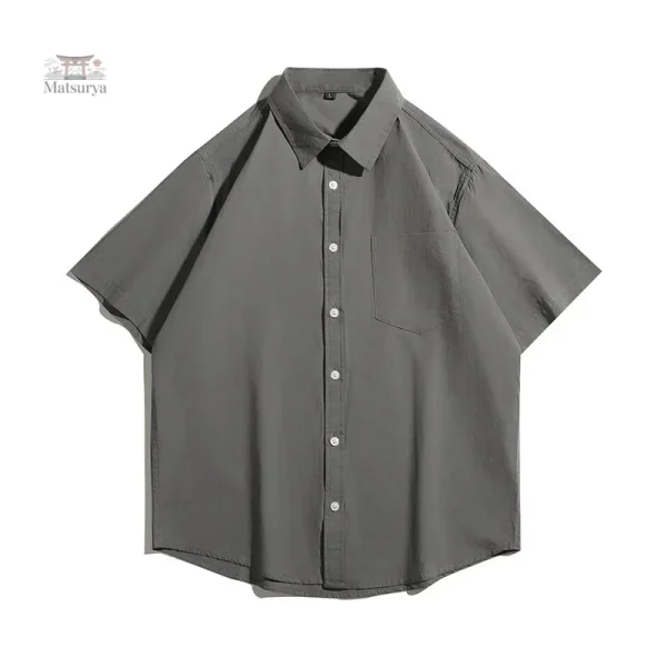 Chemise d'été ample inspirée du style japonais