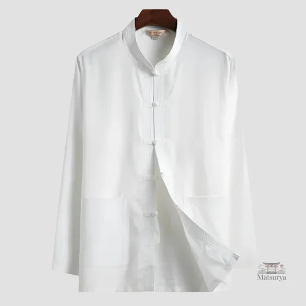 chemise-japonaise-blanche-classique-1 Chemise Japonaise Blanche Classique