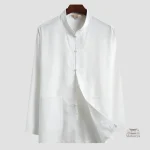 Chemise classique japonaise en blanc