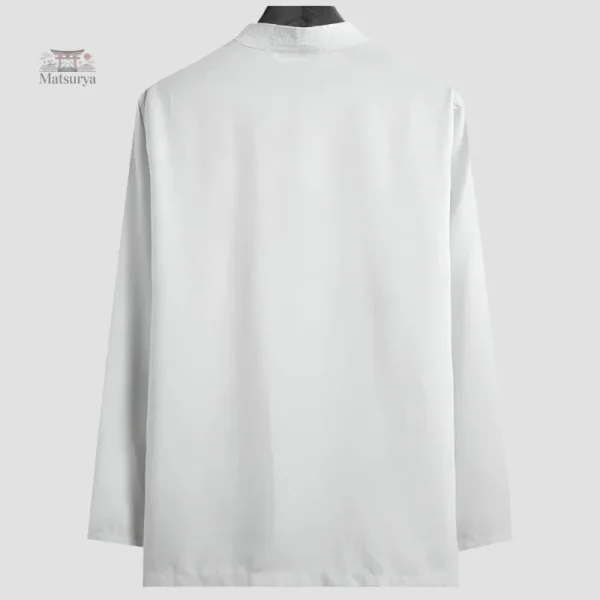 Chemise blanche avec coupe japonaise
