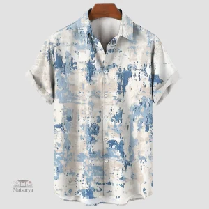 Chemise Japonaise Bleue et Blanche