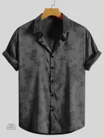 Chemise japonaise chic à fleurs