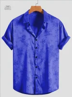 Chemise à fleurs style japonais pour un look raffiné