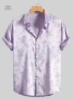 Chemise florale d'inspiration japonaise