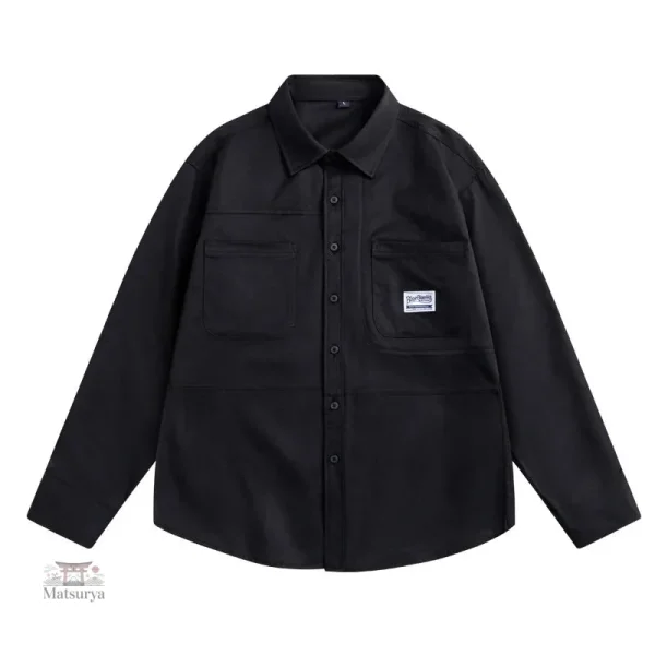 Chemise asiatique classique pour homme