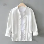 Chemise japonaise d'été au design élégant et décontracté