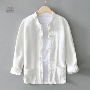 Chemise japonaise d'été au design élégant et décontracté