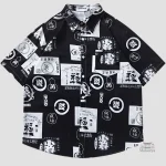Chemise relax en style japonais pour toutes occasions