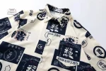 Chemise japonaise avec coupe décontractée et élégante