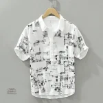 Chemise Japonaise Demi-Ouverte en style moderne
