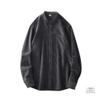 Chemise en velours côtelé au style japonais