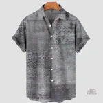 Chemise japonaise grise classique en style intemporel