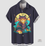 Chemise traditionnelle inspirée des designs nippons