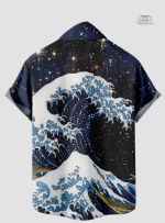Chemise Japonaise avec motifs rétro et élégants