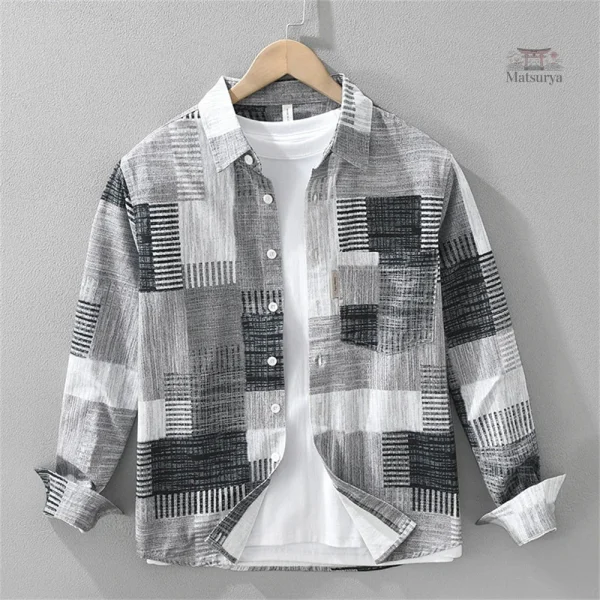 Mode décontractée : Chemise légère d'inspiration japonaise