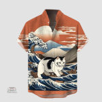 Chemise à motifs inspirés du Japon