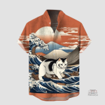 Vêtement japonais avec design de paysage