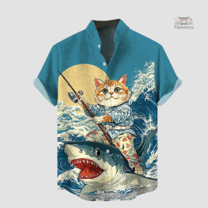 Chemise rétro japonaise au style unique et authentique