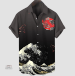 Chemise Vague avec style inspiré du Japon