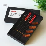 Baguettes japonaises en bois, design raffiné