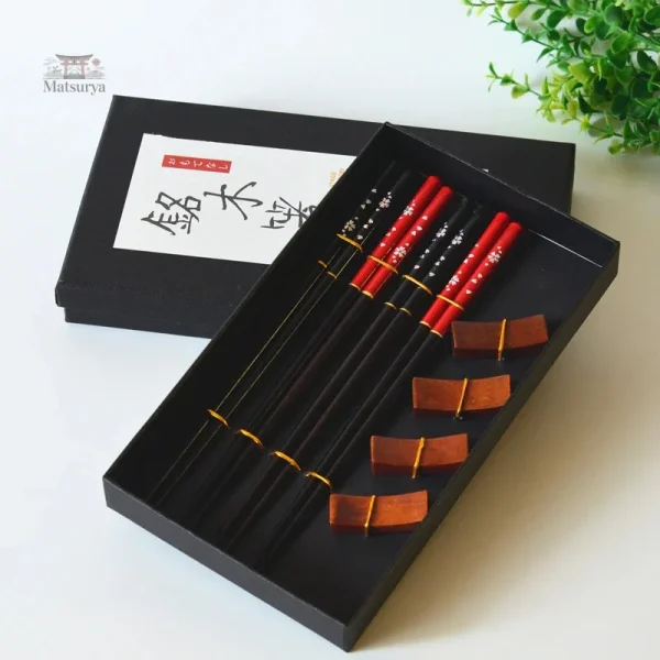 Baguettes japonaises en bois, design raffiné