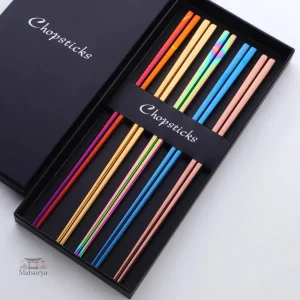 Coffret de baguettes japonaises réutilisables