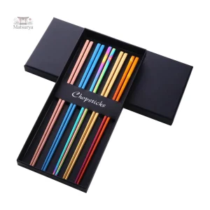 Baguettes japonaises écologiques en coffret pratique