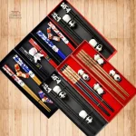 Baguettes japonaises pour sushi élégantes