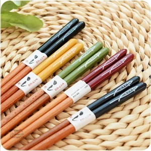 Set de baguettes bambou, vaisselle japonaise