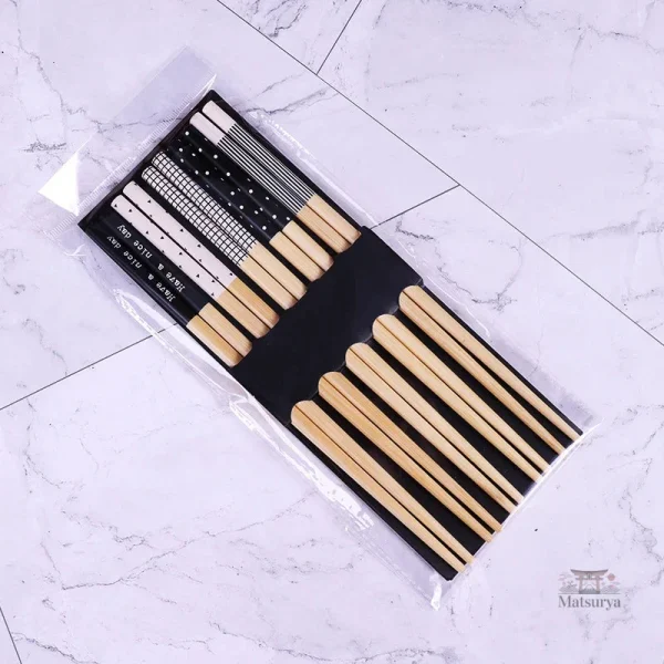 Coffret de baguettes en bambou pour repas
