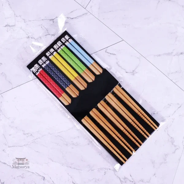 Vaisselle japonaise : coffret de baguettes en bambou