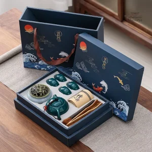 Coffret thé cérémonie japonais élégant