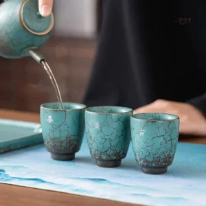 Coffret de tasses à thé japonaises