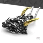 Collier original avec motif de croc de démon