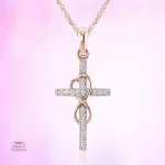 Collier en argent avec design infini